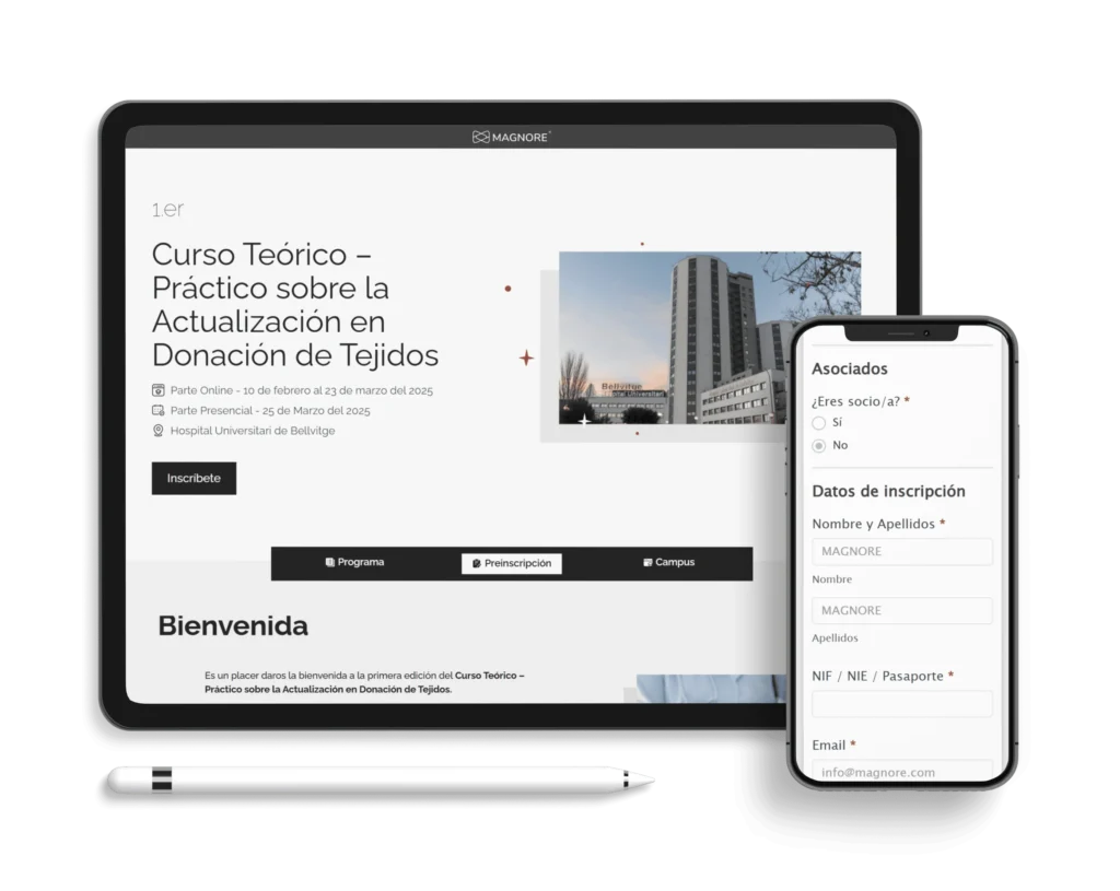 Inscripciones fáciles y rápidas